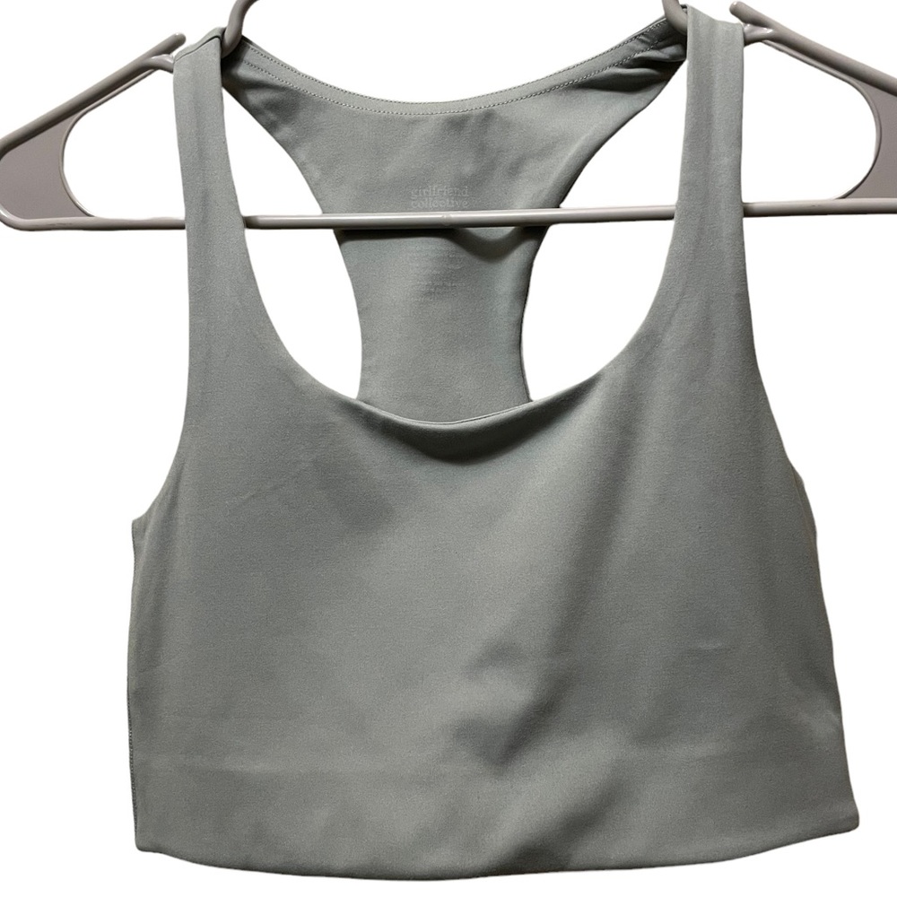 ‼️SOLD‼️Girlfriend Collective Mint Green Agave Paloma Racerback Sports  Bra - Picture 2 of 4